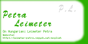 petra leimeter business card